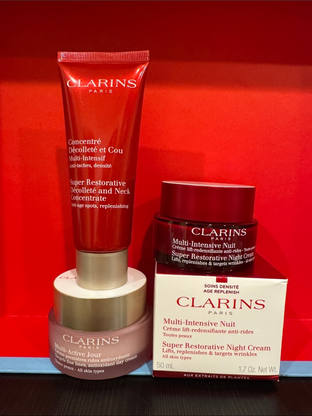 Clarins Red Multi-Intensive Skincare Trio